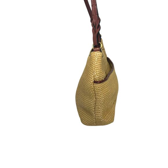 Etienne Aigner Vintage Woven Straw Leather Bag Shoulder Handbag Purse 80s 90s - Picture 4 of 14